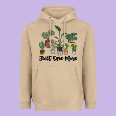 Just One More Plant Heavyweight Hoodie Designed By Maliassmallbusiness