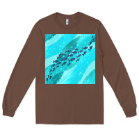Chestnut fish and sea seamless pattern Long Sleeve Tee - BundleAndBundleShop