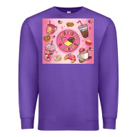 Purple cafecito y chisme Premium Sweatshirt - MaliasSmallBusiness