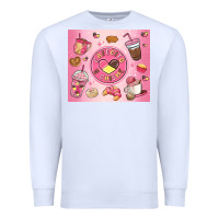 White cafecito y chisme Premium Sweatshirt - MaliasSmallBusiness