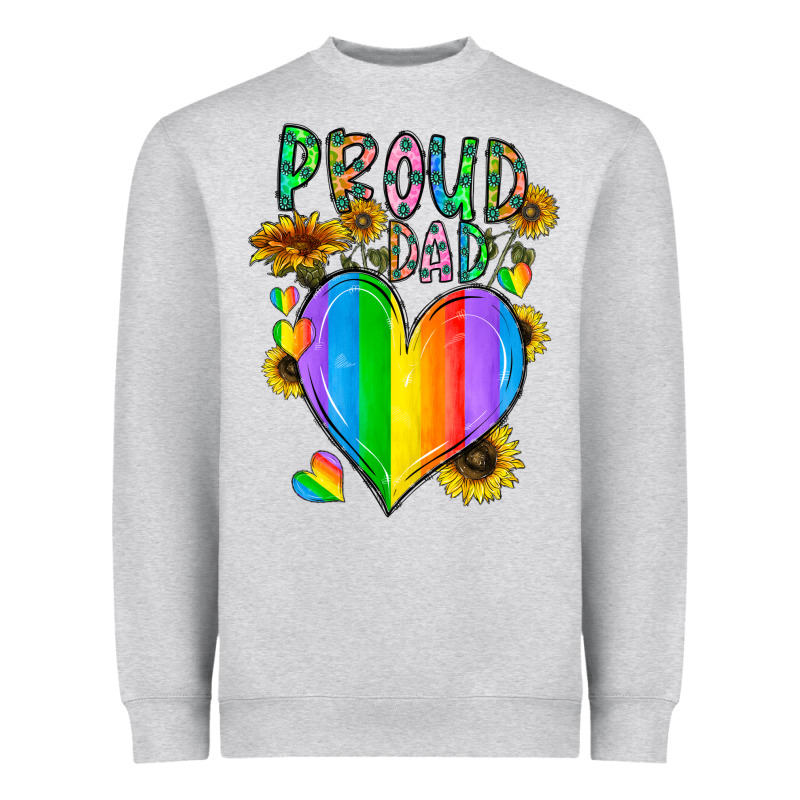 Proud Dad Love Heavyweight Sweatshirt by CowhideDigitalArt | Teevron