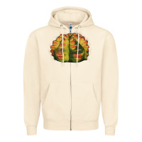 Sandshell Gymnocalycium Variegated Cactus Zipper Hoodie - LillyAllenDesigns