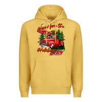 Antique Gold home for the holidays michigan Premium Hoodie - BarkalooDesign