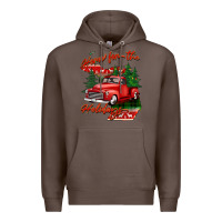Coffee home for the holidays michigan Premium Hoodie - BarkalooDesign