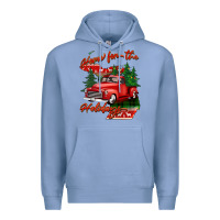 Colony Blue home for the holidays michigan Premium Hoodie - BarkalooDesign