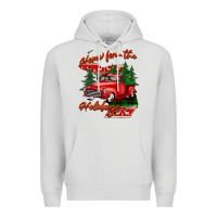 Dove Grey home for the holidays michigan Premium Hoodie - BarkalooDesign