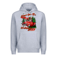 Heather Grey home for the holidays michigan Premium Hoodie - BarkalooDesign