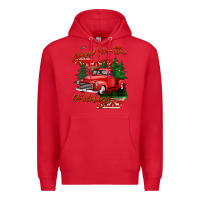Red home for the holidays michigan Premium Hoodie - BarkalooDesign
