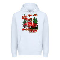 White home for the holidays michigan Premium Hoodie - BarkalooDesign