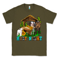 Army Green holy nıght cows and sunflowers Classic Tee - AdoDesignShop