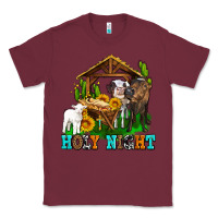 Burgundy holy nıght cows and sunflowers Classic Tee - AdoDesignShop