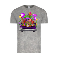 Cloud Rock mardi gras farm truck Vintage Tee - FaDigitalArtStudio