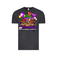 Vintage Black mardi gras farm truck Vintage Tee - FaDigitalArtStudio