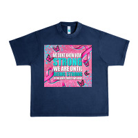Navy pink ribbon cancer Urban Heavy Tee - AdoDesignShop