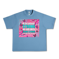 Pebble Blue pink ribbon cancer Urban Heavy Tee - AdoDesignShop