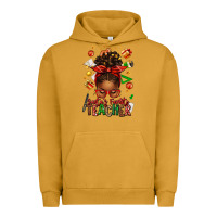 Pigment Peanut Butter santa's favorite teacher afro messy bun Urban Hoodie - texasbilliewilder