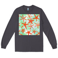 Smoke starfish seamless pattern Long Sleeve Tee - BundleAndBundleShop