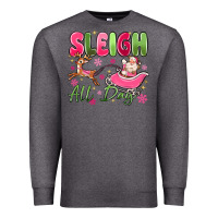 Charcoal Heather sleigh all day Premium Sweatshirt - MaliasSmallBusiness