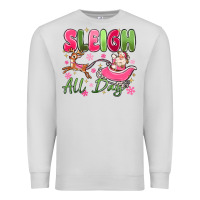 Dove Grey sleigh all day Premium Sweatshirt - MaliasSmallBusiness