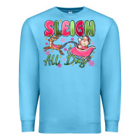 Ocean Blue sleigh all day Premium Sweatshirt - MaliasSmallBusiness