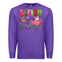 Purple sleigh all day Premium Sweatshirt - MaliasSmallBusiness