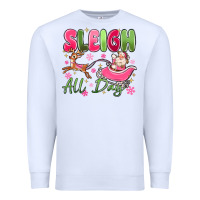 White sleigh all day Premium Sweatshirt - MaliasSmallBusiness