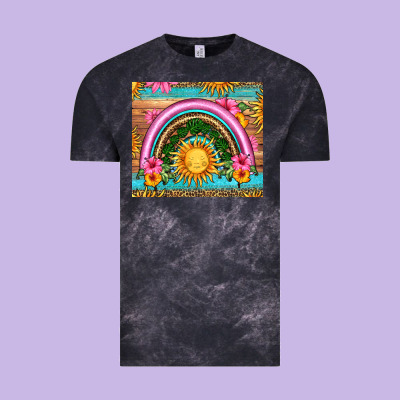 Summer Rainbow Vintage Tee Designed By Hra Design Shop
