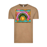 Vintage Coffee summer rainbow Vintage Tee - HRA Design Shop