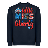 Navy little miss liberty Heavyweight Sweatshirt - HRA Design Shop