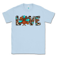 Dusty Blue love turkey Classic Tee - JahusDesignShop
