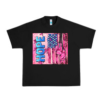 Black hope  breast cancer and american flag Urban Heavy Tee - AdoDesignShop