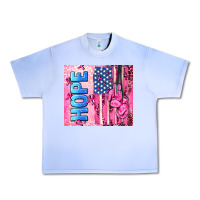 Grape Ice hope  breast cancer and american flag Urban Heavy Tee - AdoDesignShop