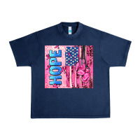 Navy hope  breast cancer and american flag Urban Heavy Tee - AdoDesignShop