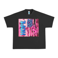 Pigment Black hope  breast cancer and american flag Urban Heavy Tee - AdoDesignShop
