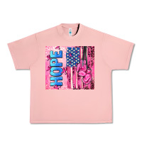 Salmon hope  breast cancer and american flag Urban Heavy Tee - AdoDesignShop