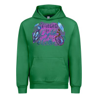 Emerald Fueled by crystals and coffee halloween Urban Hoodie - NancyCooperArtShop