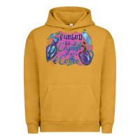 Pigment Peanut Butter Fueled by crystals and coffee halloween Urban Hoodie - NancyCooperArtShop