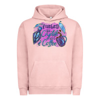 Pigment Salmon Fueled by crystals and coffee halloween Urban Hoodie - NancyCooperArtShop