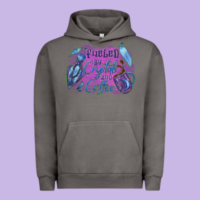 Fueled By Crystals And Coffee Halloween Urban Hoodie Designed By Nancycooperartshop