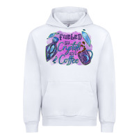 White Fueled by crystals and coffee halloween Urban Hoodie - NancyCooperArtShop