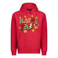 Cardinal happy fall smiley face Premium Hoodie - BarkalooDesign