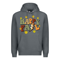 Rock happy fall smiley face Premium Hoodie - BarkalooDesign