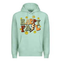 Seafoam happy fall smiley face Premium Hoodie - BarkalooDesign