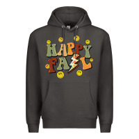 Smoke happy fall smiley face Premium Hoodie - BarkalooDesign