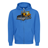 True Royal Bulldozer Zipper Hoodie - LillyAllenDesigns