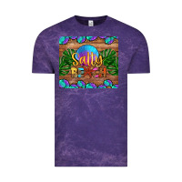 Cloud Purple salty beach Vintage Tee - HRA Design Shop