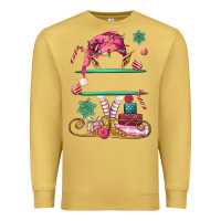Antique Gold pink elf costom name and preview Premium Sweatshirt - MaliasSmallBusiness