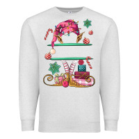 Oatmeal Heather pink elf costom name and preview Premium Sweatshirt - MaliasSmallBusiness