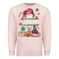 Pale Pink pink elf costom name and preview Premium Sweatshirt - MaliasSmallBusiness