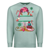 Seafoam pink elf costom name and preview Premium Sweatshirt - MaliasSmallBusiness